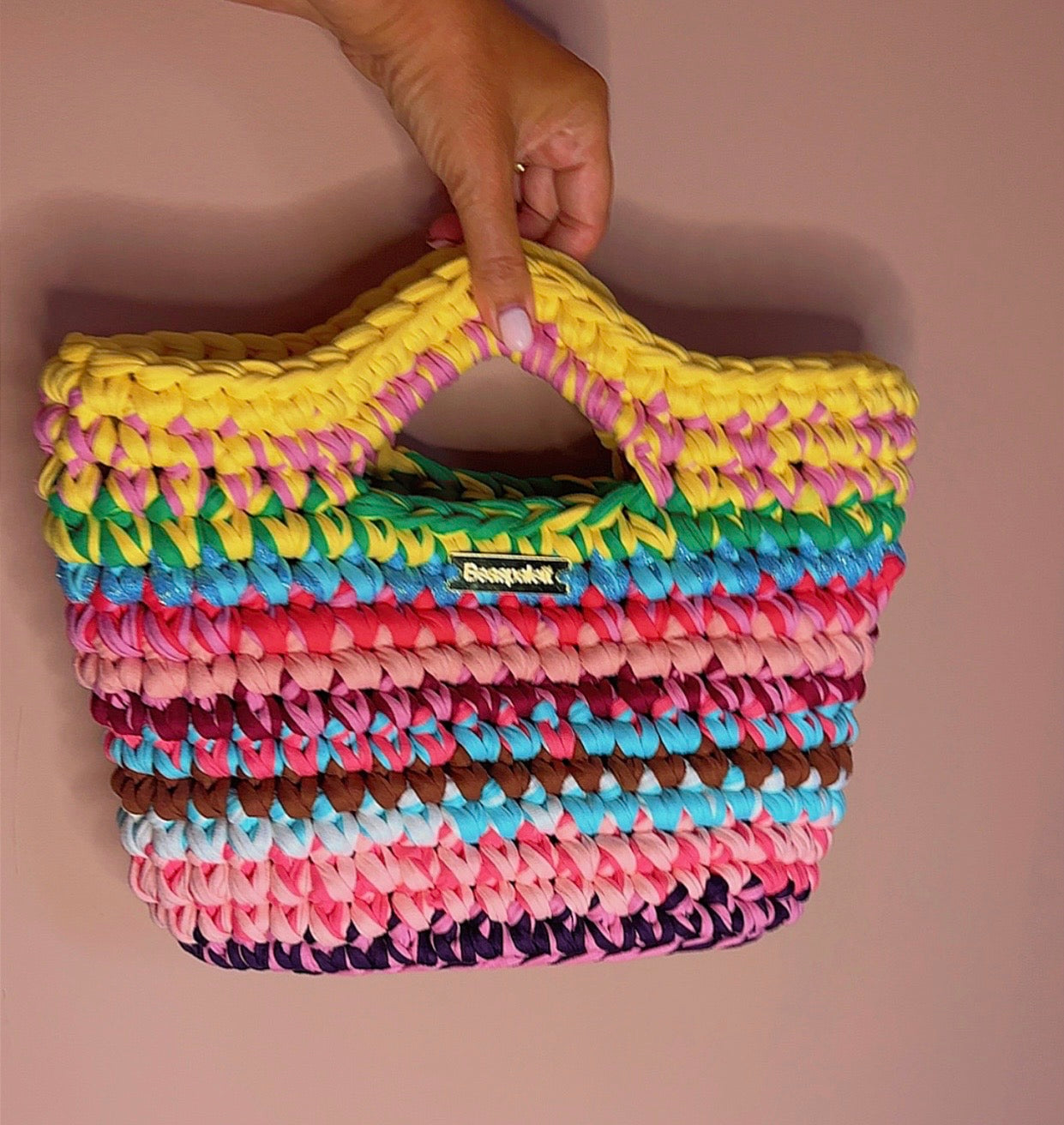 Handmade crochet bag. Tote Bag