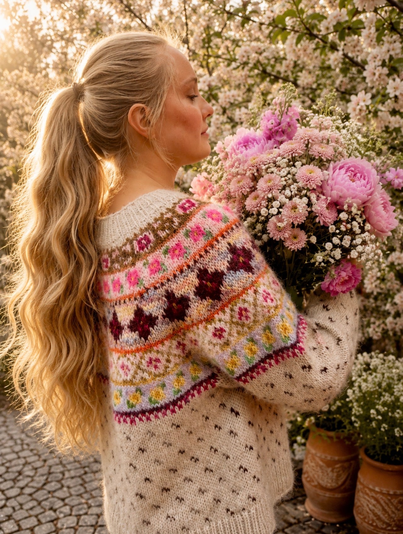 Bohemian Rose Sweater