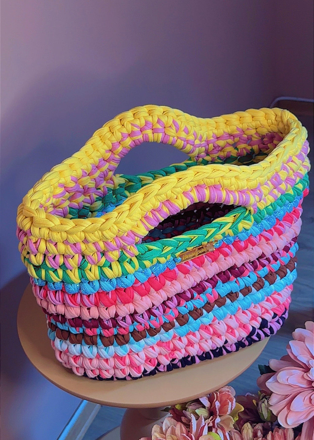 Handmade crochet bag. Tote Bag