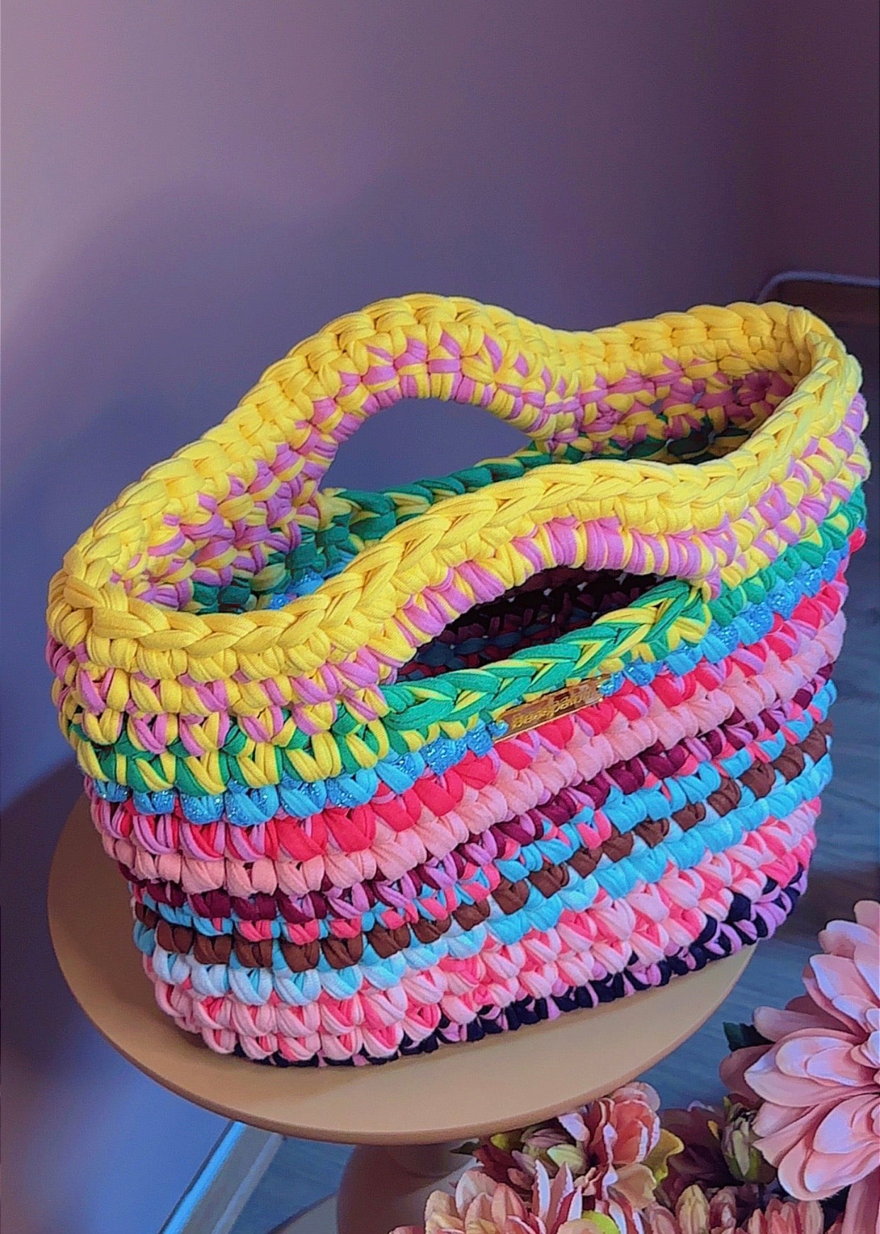 Handmade crochet bag. Tote Bag
