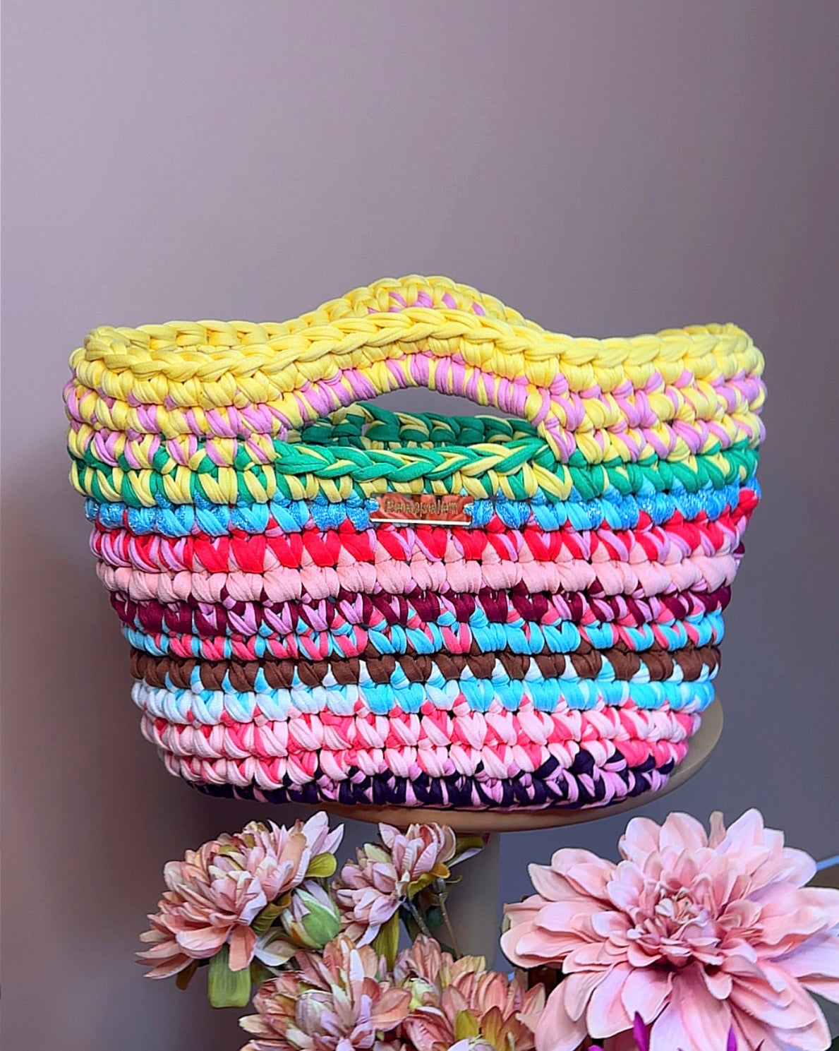 Handmade crochet bag. Tote Bag