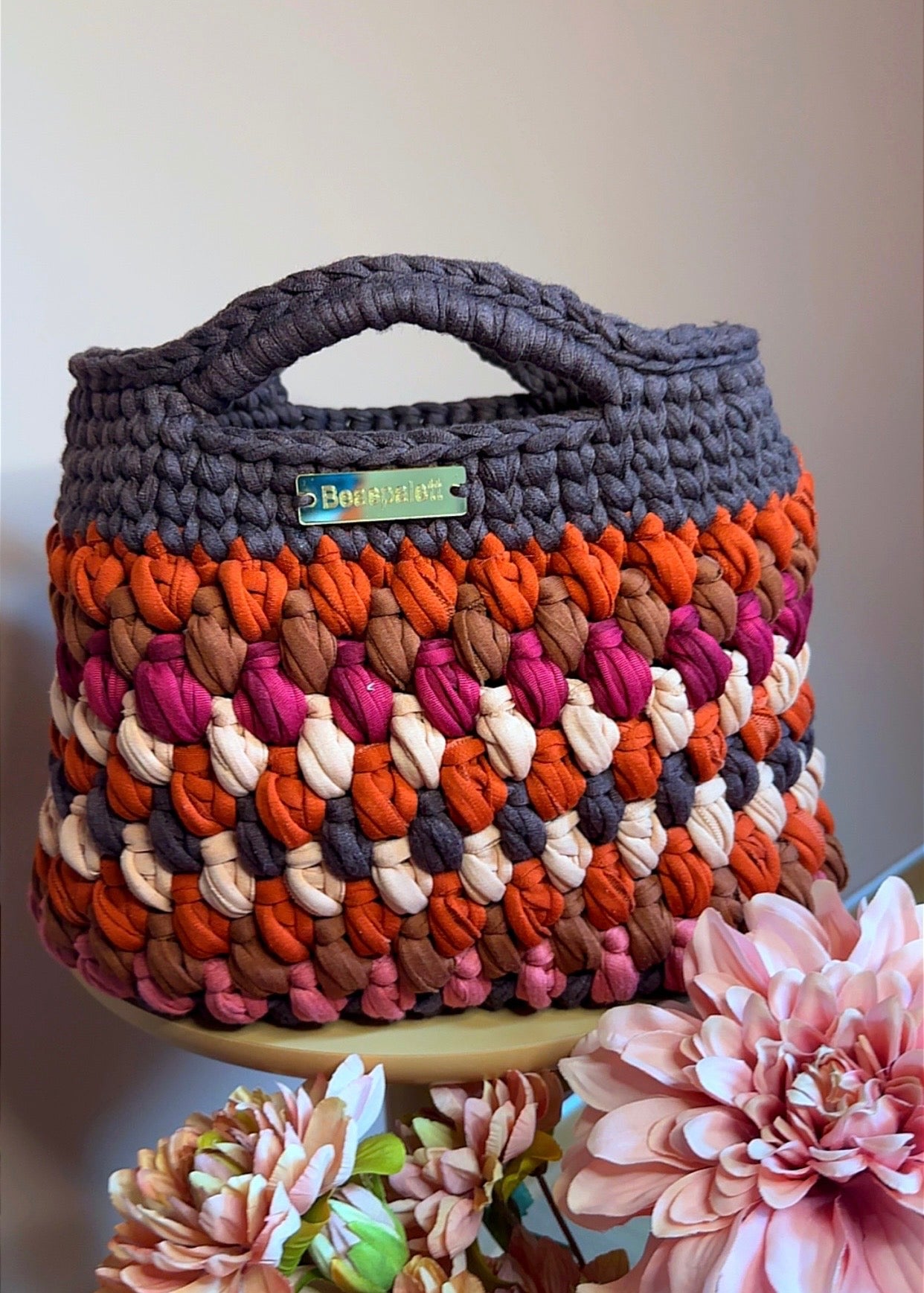 Handcrafted crochet bag. Tote Bag