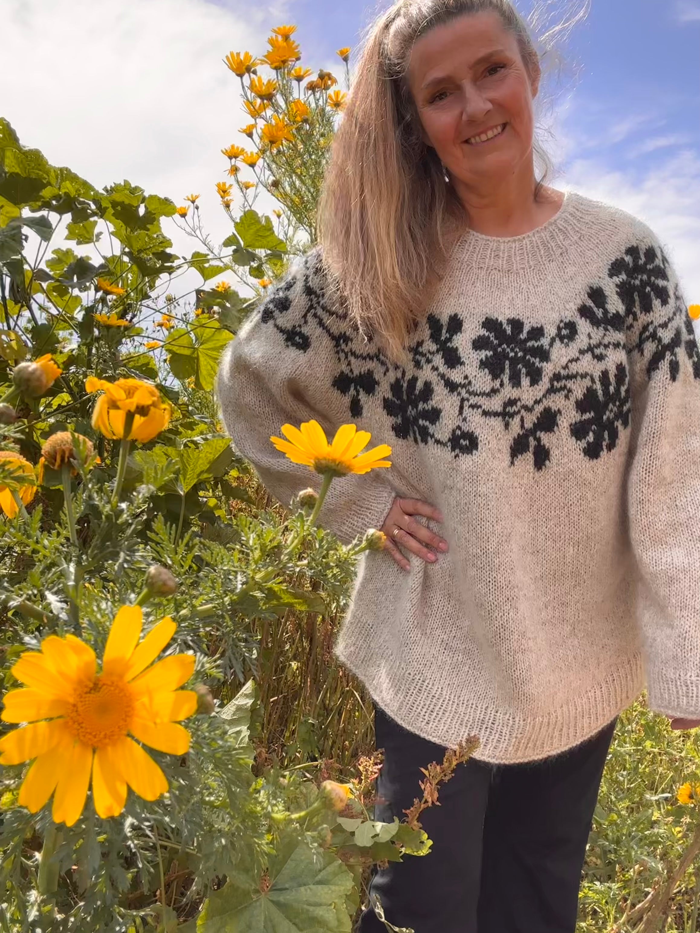 Blooming Vine Sweater