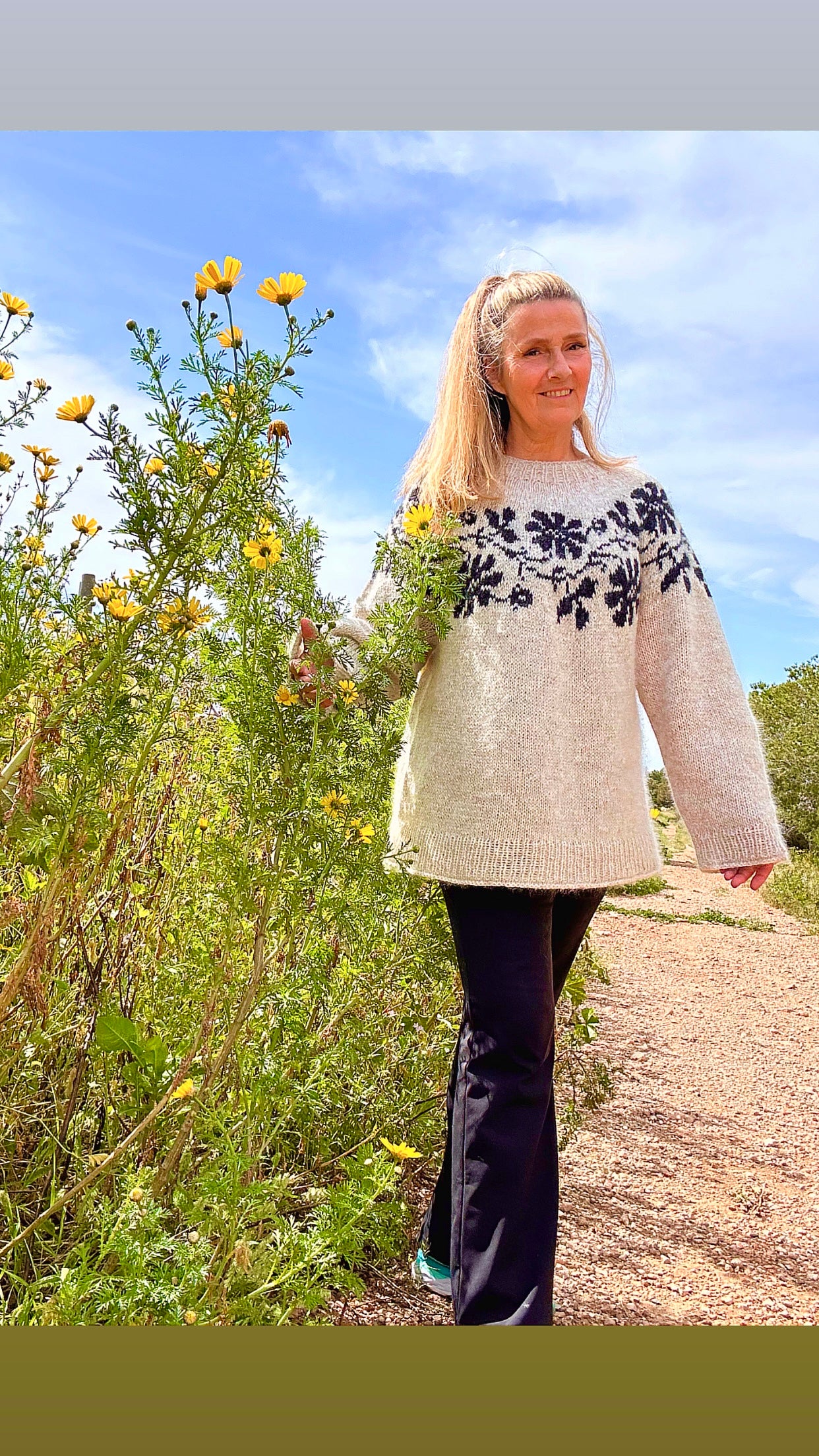 Blooming Vine Sweater