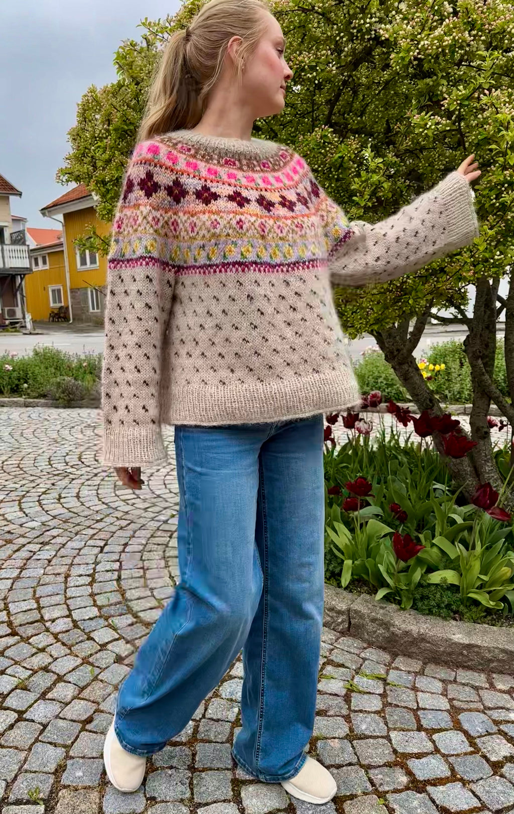 Bohemian Rose Sweater