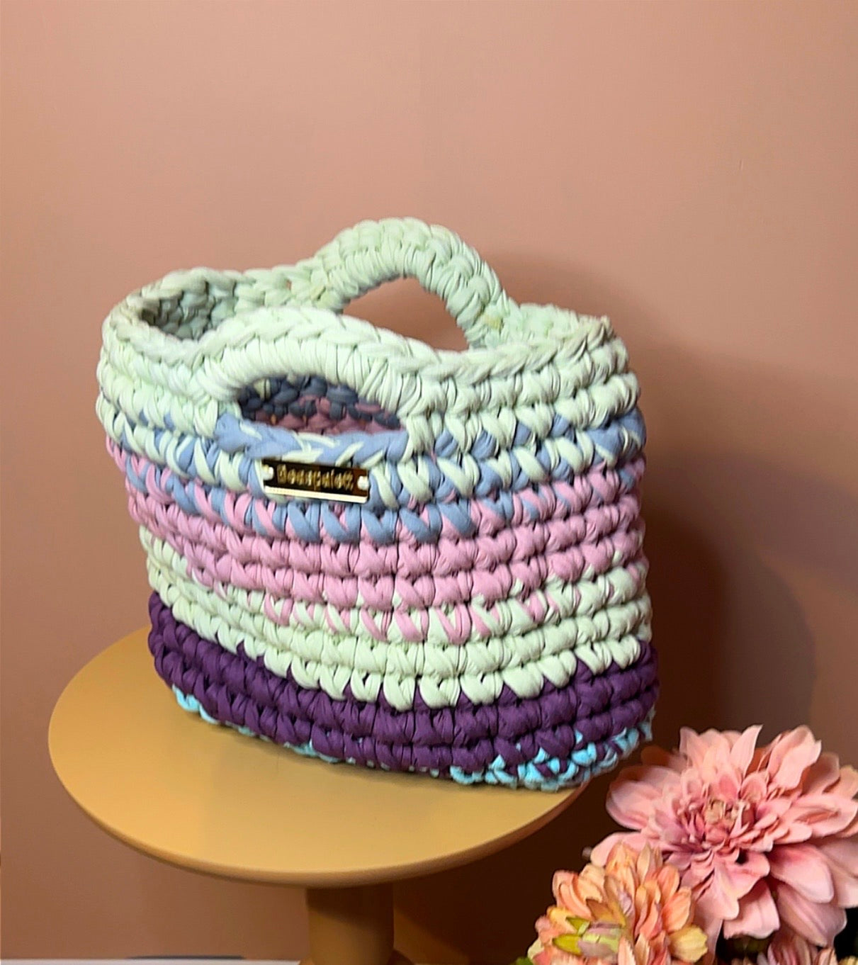 Handmade crochet bag. Tote Bag