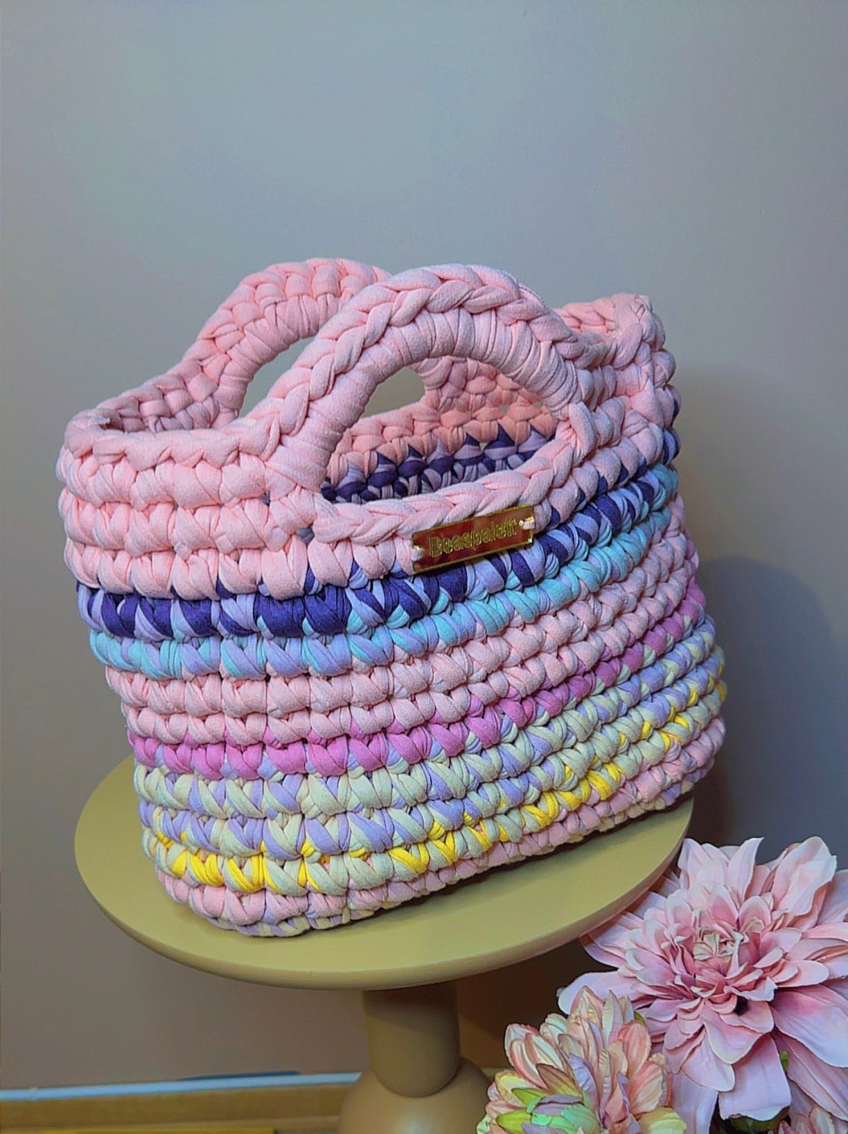 Handmade crochet bag. Tote Bag