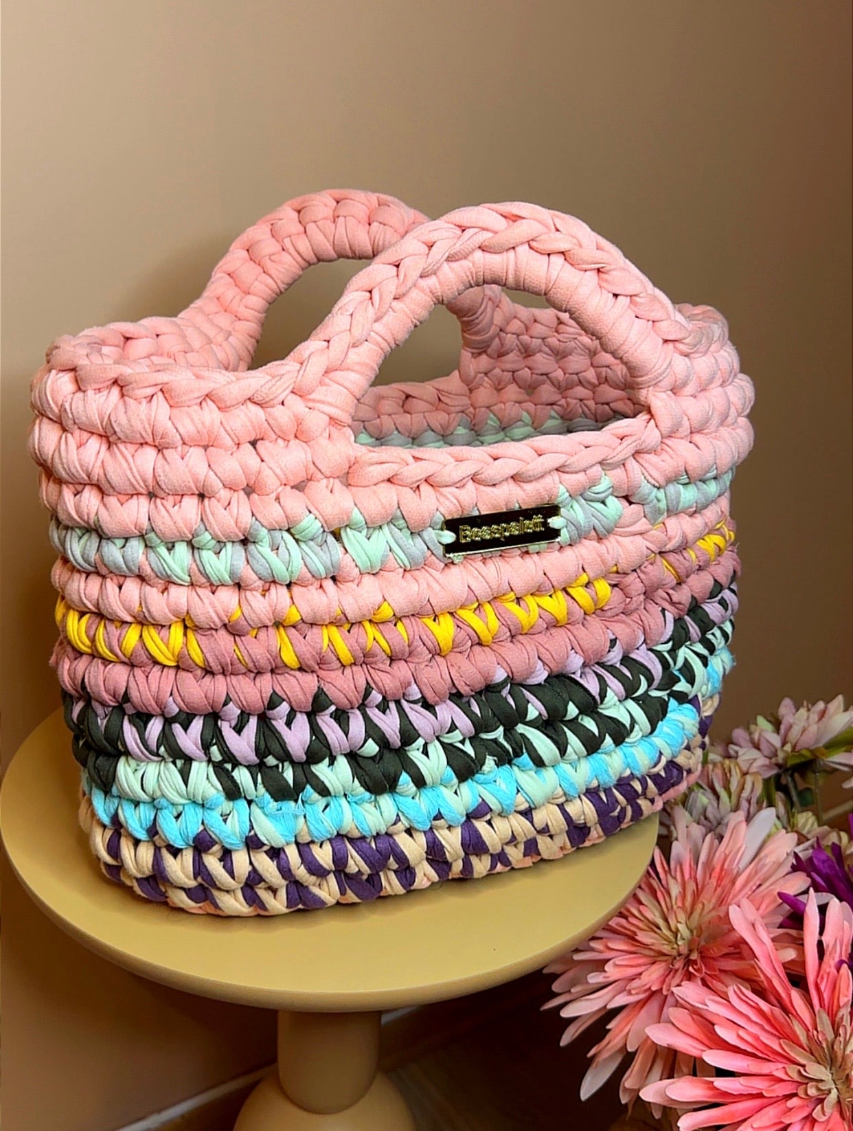 Handmade crochet bag. Tote Bag
